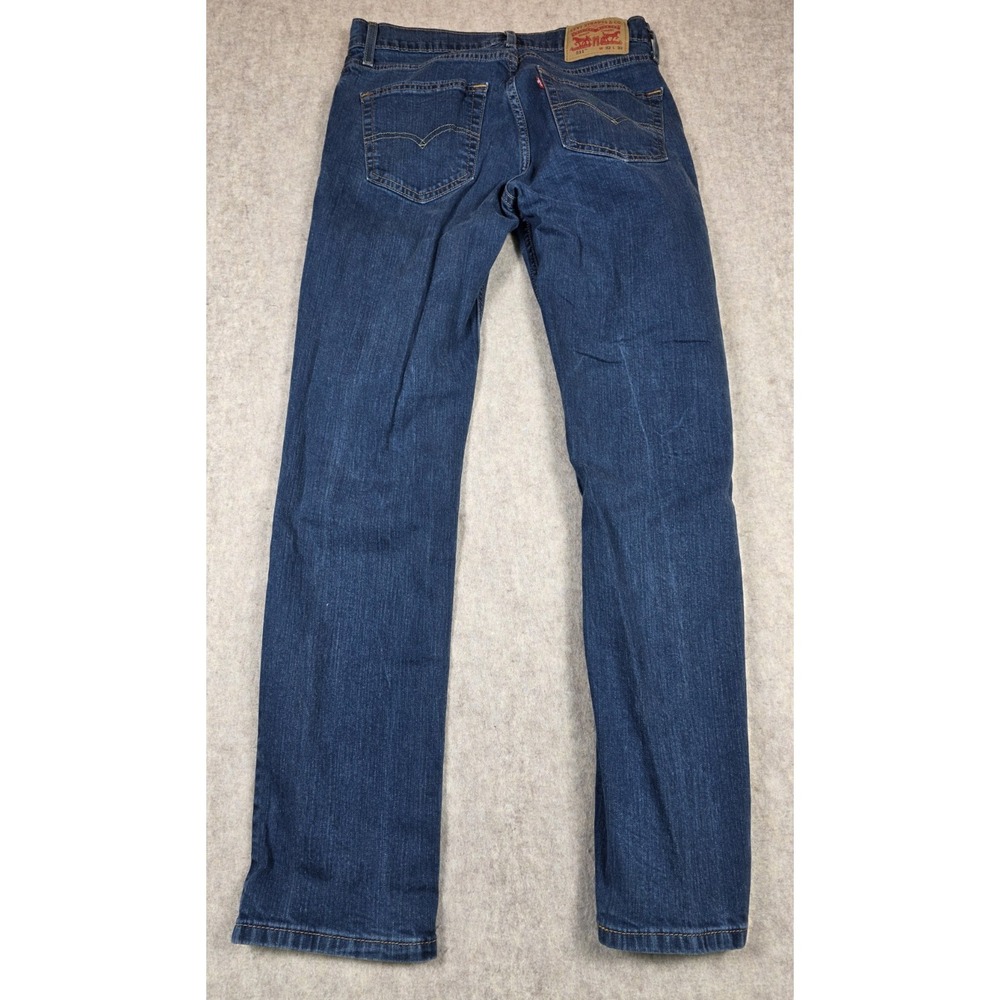 Levi's 511 Series Mens Jeans 31x30 Tag Is (32x32) Straight‎ Dark Wash Classic - Picture 3 of 9
